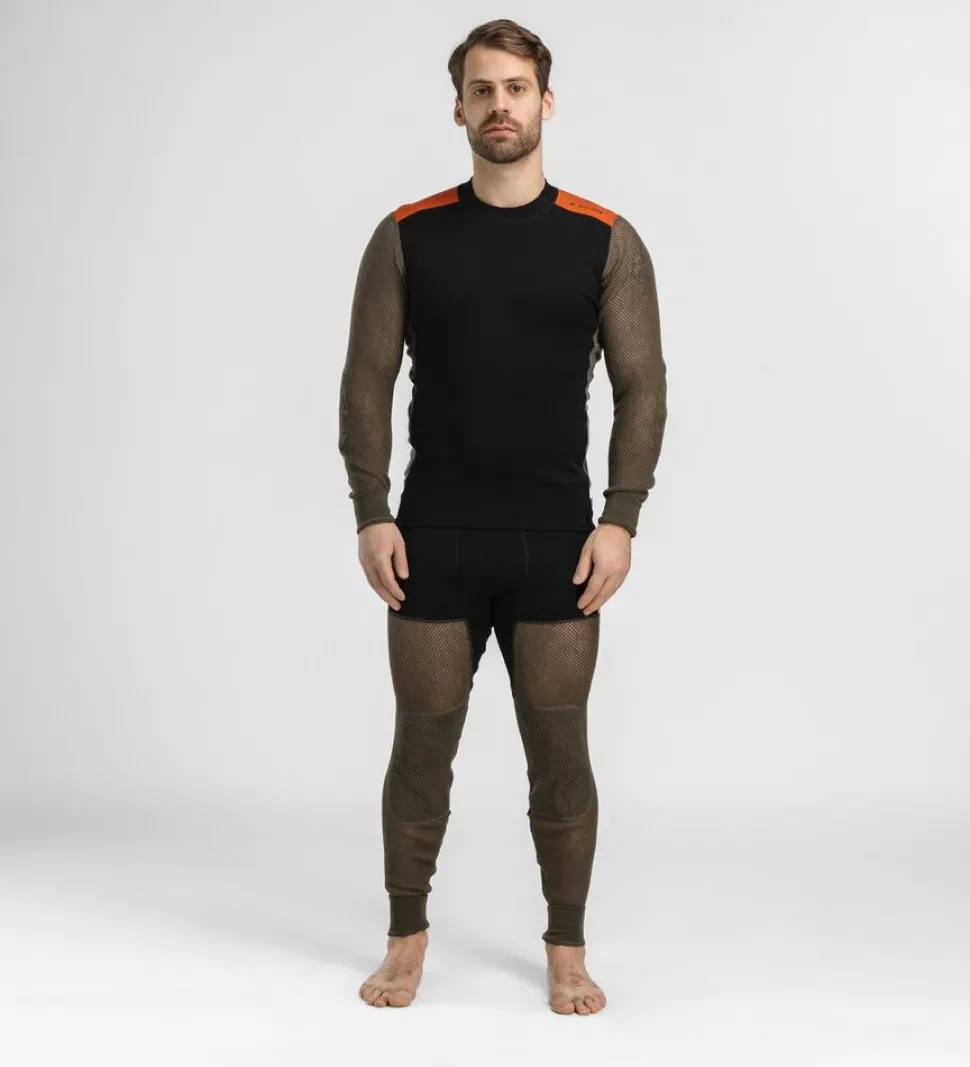 Aclima Woolnet hybrid crew neck men