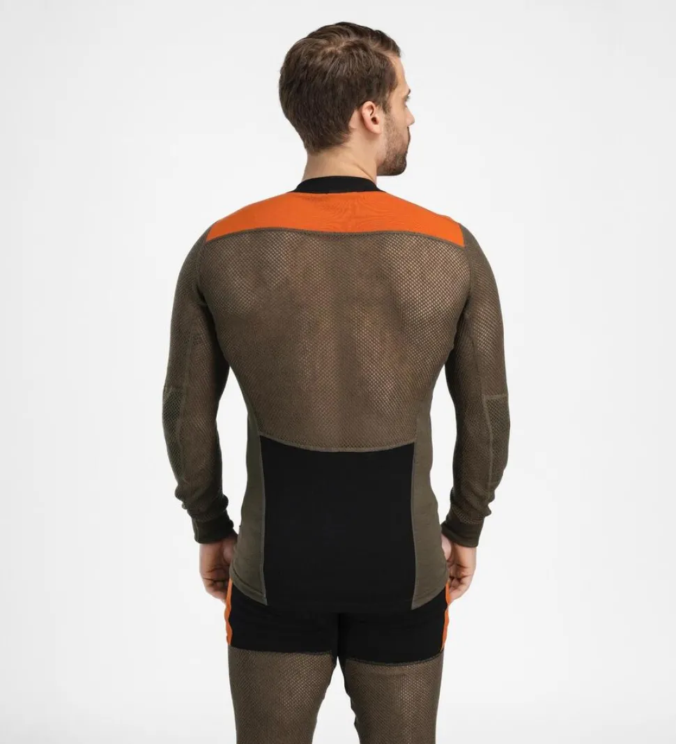 Aclima Woolnet hybrid crew neck men