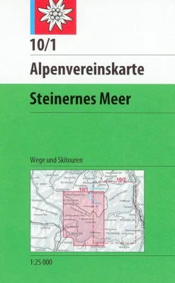 Alpenvereinskarte Topografische kaart 10/1 Steinernes Meer