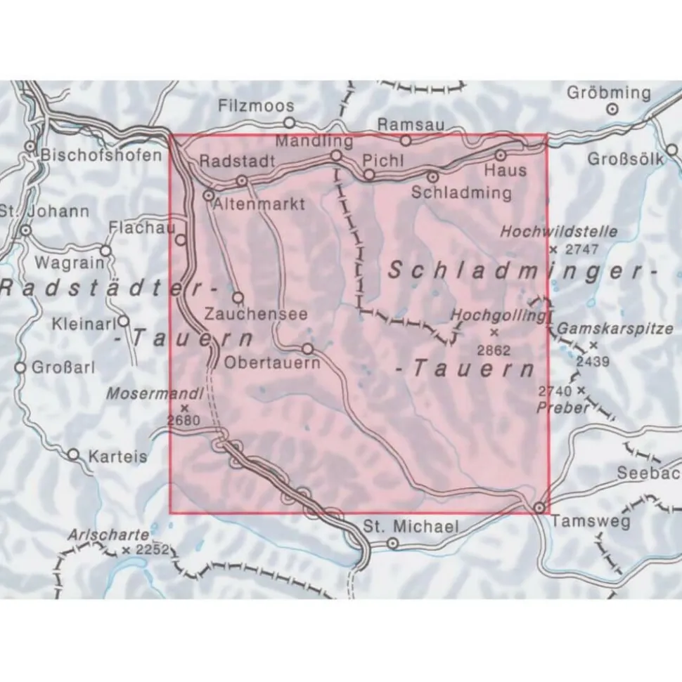 Alpenvereinskarte Wandelkaart 45/2 Niedere Tauern II