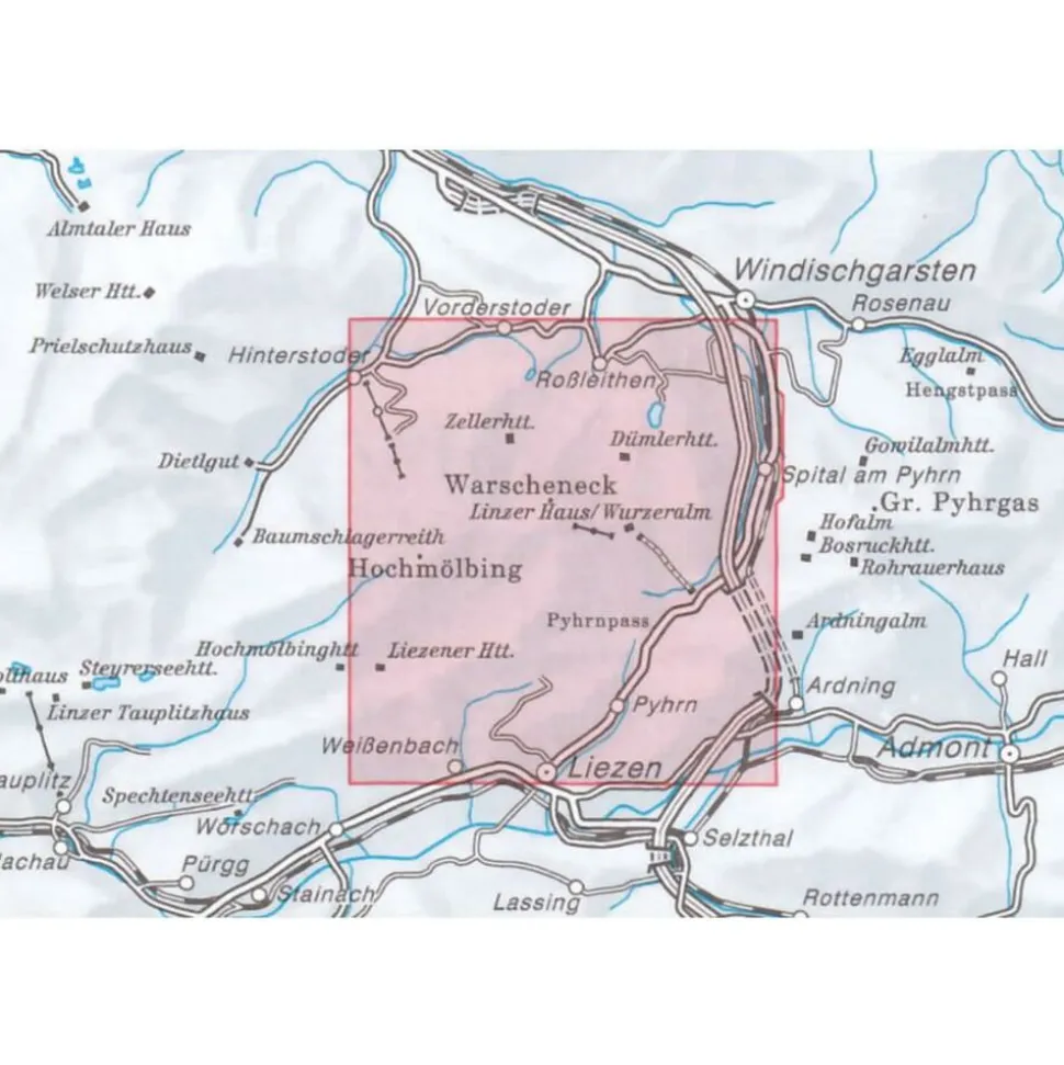 Alpenvereinskarte Wandel-skikaart 15/3 Totes Gebirge Ost