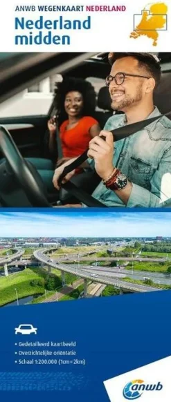 ANWB Wegenkaart Nederland midden