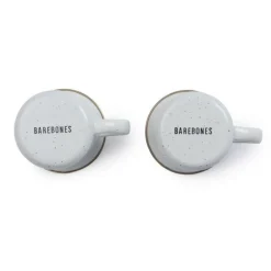 Barebones Enamel 2 Espresso cup set egg shell