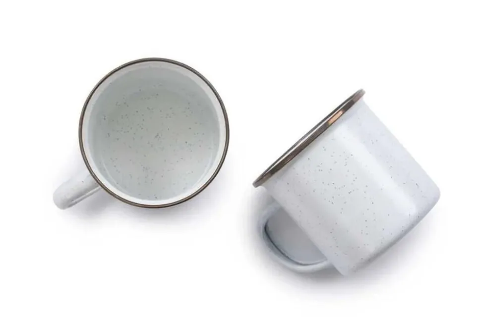 Barebones Enamel cup stone gray