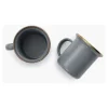 Barebones Enamel Espresso cup stone gray
