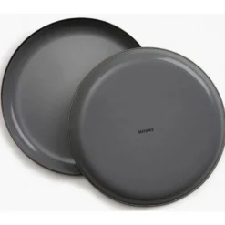 Barebones Enamel small plate stone gray