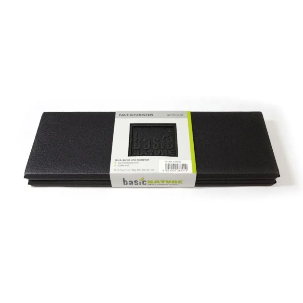BasicNature Opvouwbare zitmat met vouw
