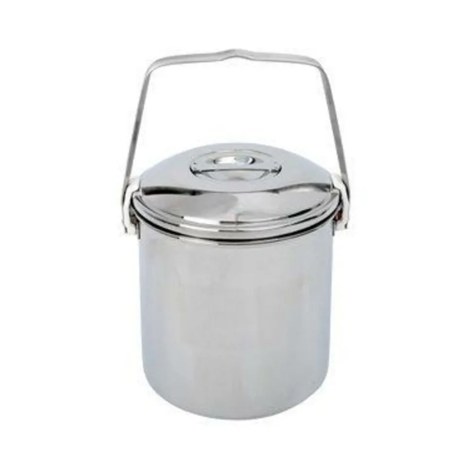 BasicNature Stainless steel pot 'billy can' 1.4 Liter