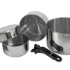BasicNature Stainless steel set Biwak 3