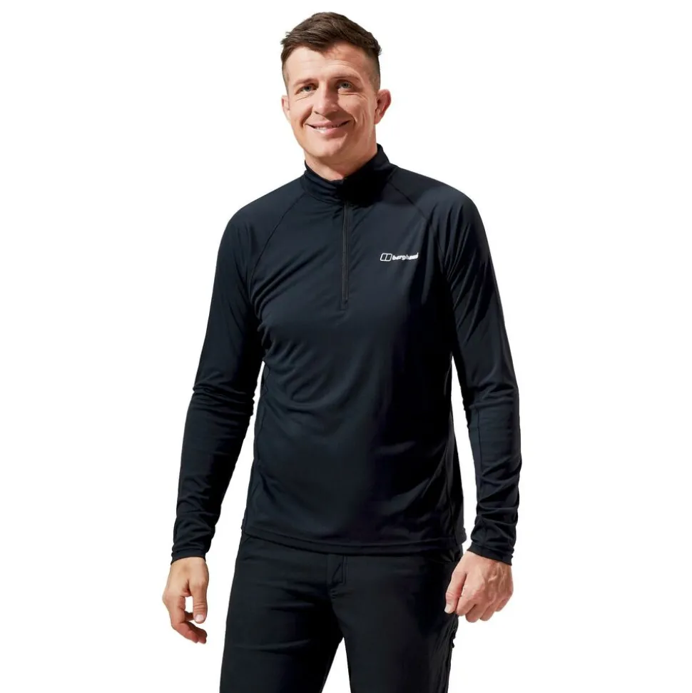 Berghaus M Trailblazer LS half-zip tech tee