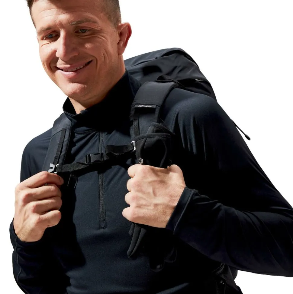 Berghaus M Trailblazer LS half-zip tech tee