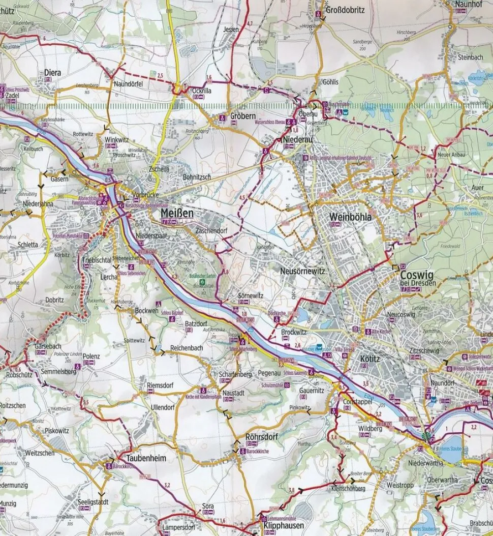 Bikeline Fietskaart NRW04 Ruhrgebiet - Roergebied