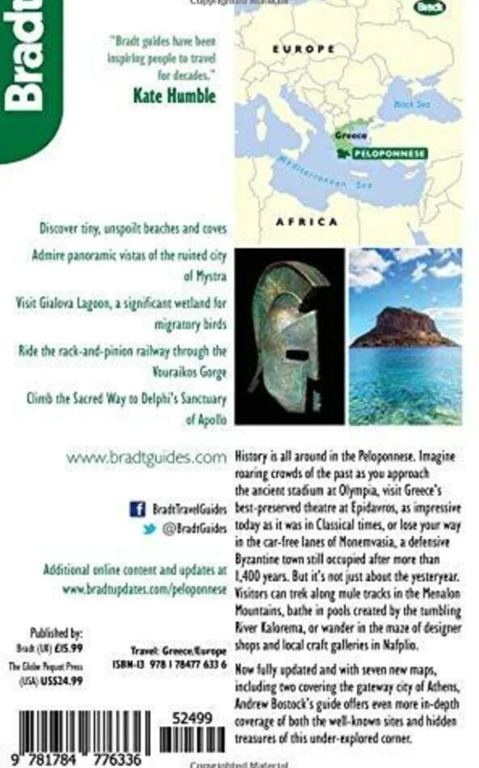 Bradt Travelguides Greece - The Peloponnese - Peloponnesos