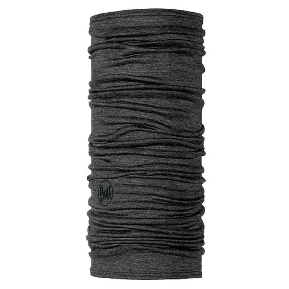 Buff Lightweight Merino wool buff solid grey
