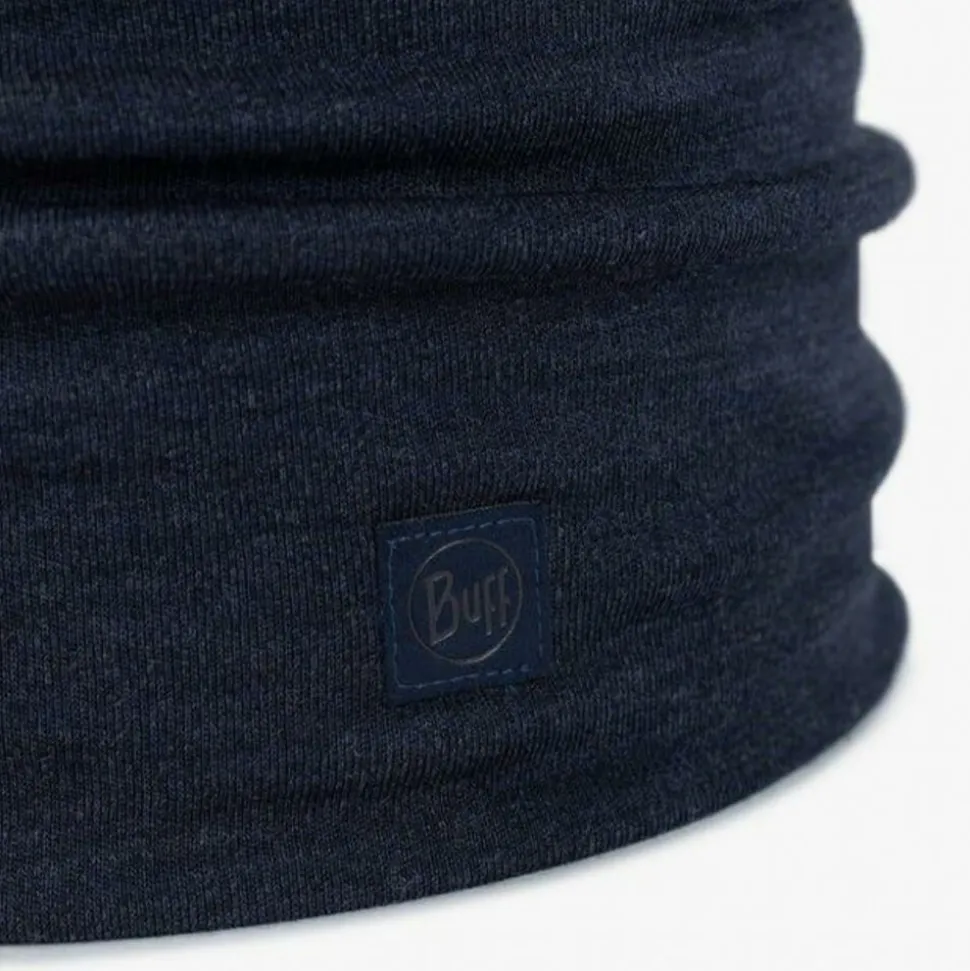 Buff Merino heavyweight - solid indigo