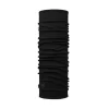 Buff midweight merino wool buff solid black