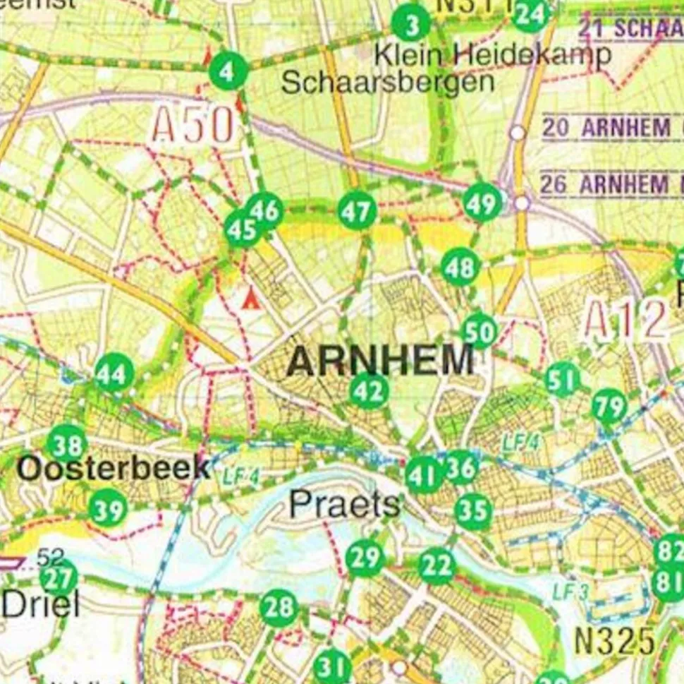 Buijten En Schipperheijn Sterkste Fietskaart van Nederland Noord en Zuid