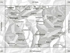 Bundesamt - Swisstopo Skitoerkaart 255S Sustenpass
