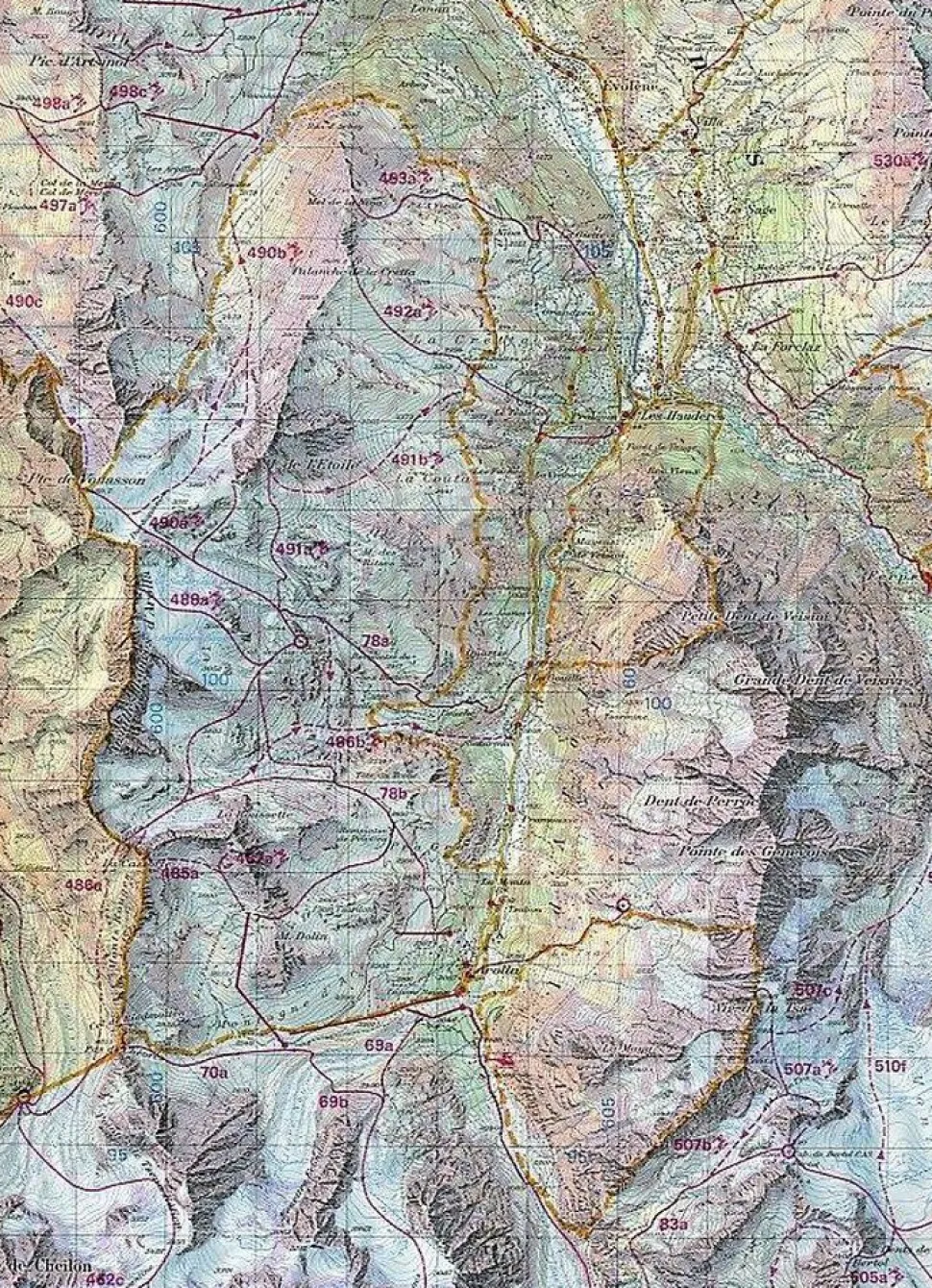 Bundesamt - Swisstopo Skitoerkaart 292s Mont Blanc - Chamonix