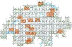 Bundesamt - Swisstopo Topografische kaart 1196 Arosa