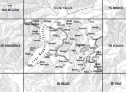 Bundesamt - Swisstopo Topografische kaart 286 Malcantone
