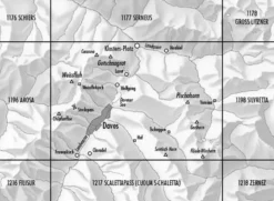 Bundesamt - Swisstopo Topografische kaart 1197 Davos