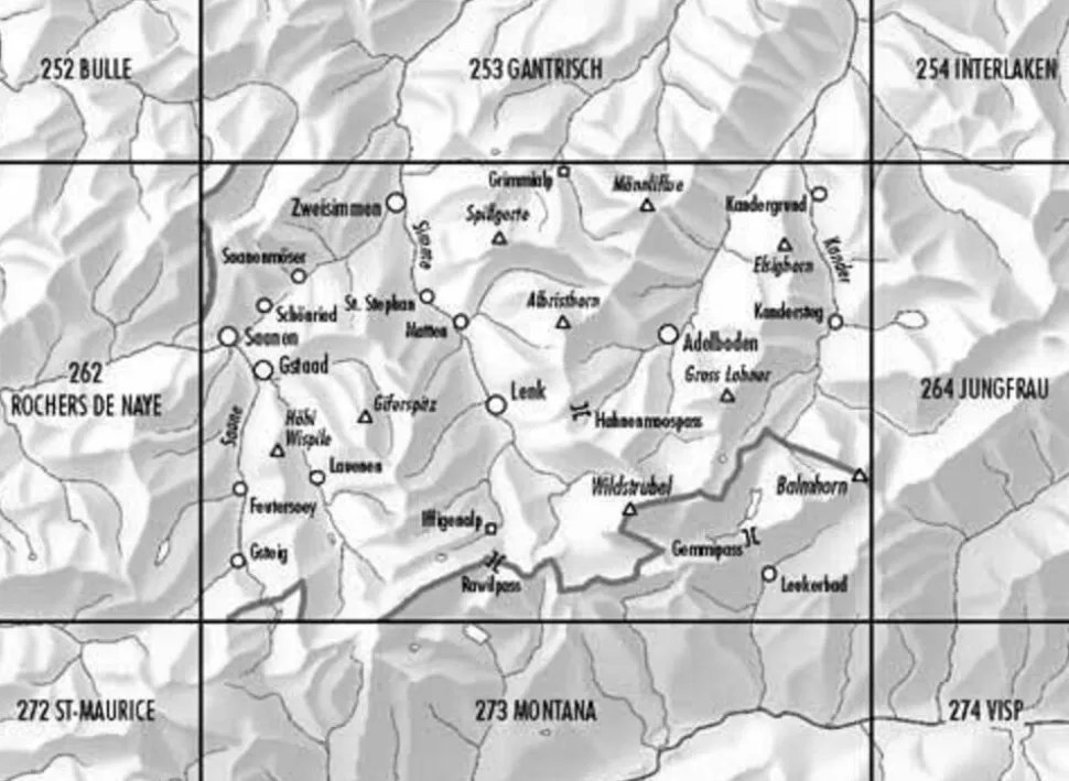 Bundesamt - Swisstopo Topografische kaart 263 Wildstrubel