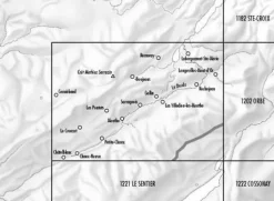 Bundesamt - Swisstopo Topografische kaart 1201 Mouthe