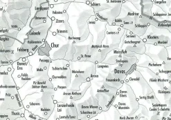 Bundesamt - Swisstopo Topografische kaart 5002 Chur - Arosa - Davos