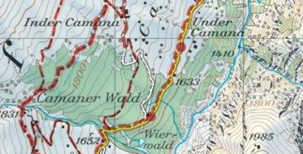 Bundesamt - Swisstopo Topografische wandelkaart 3314T Andermatt