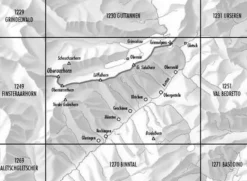 Bundesamt - Swisstopo Topografische kaart 1250 Ulrichen