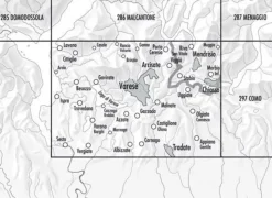 Bundesamt - Swisstopo Topografische kaart 296 Chiasso