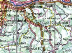 Bundesamt - Swisstopo Wandelkaart Liestal Pratteln