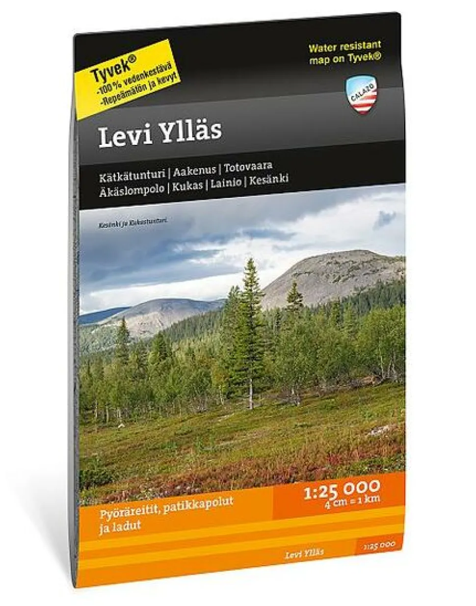 Calazo Topografische kaart Levi Ylläs Aakenus 1:250000