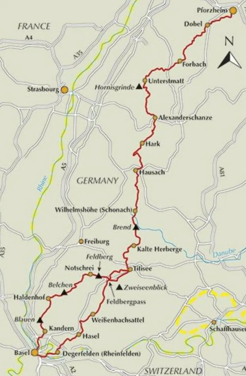 Cicerone Trekking the Westweg - Black Forest