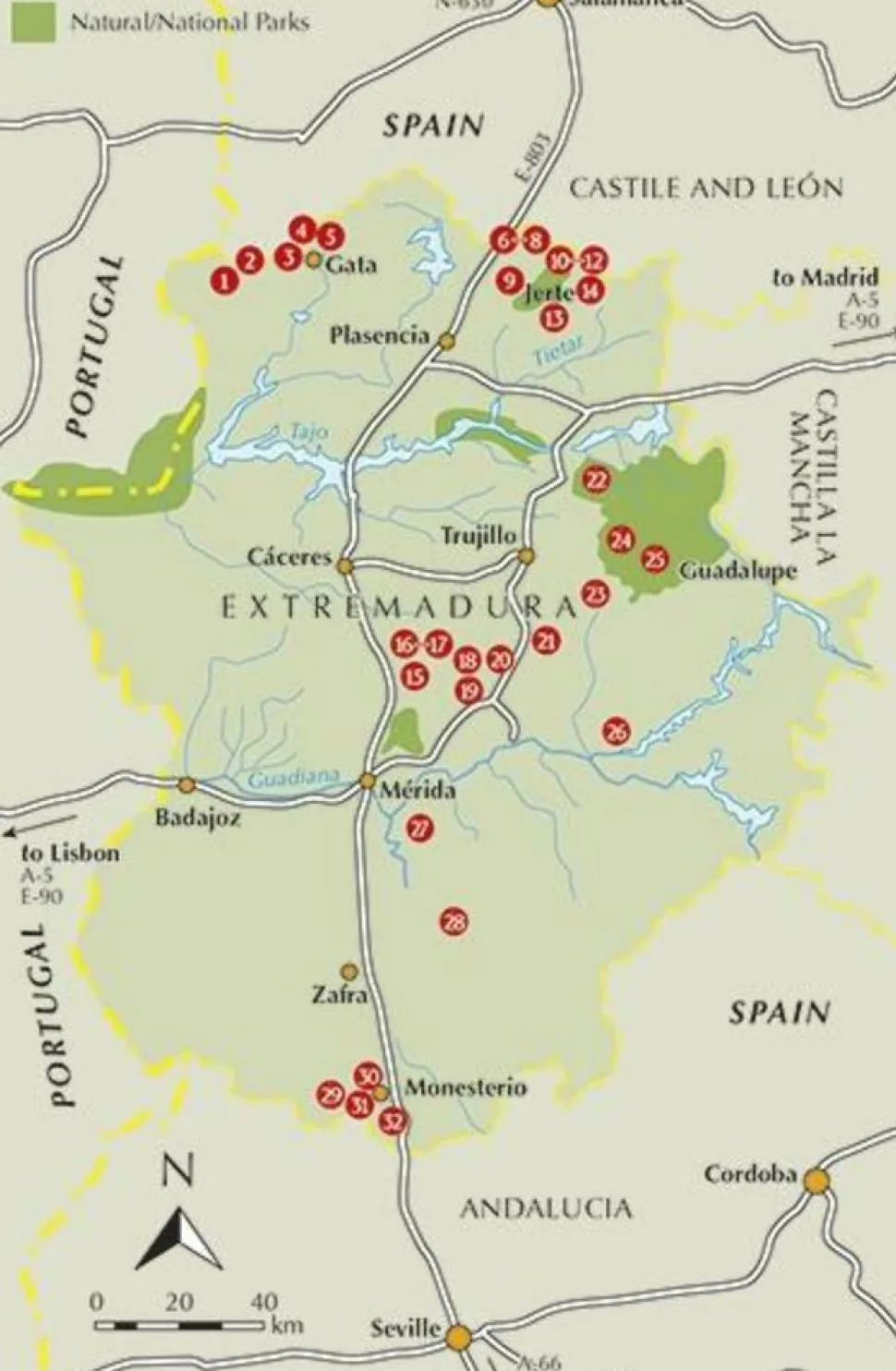 Cicerone Wandelgids Sierras of the Extremadura
