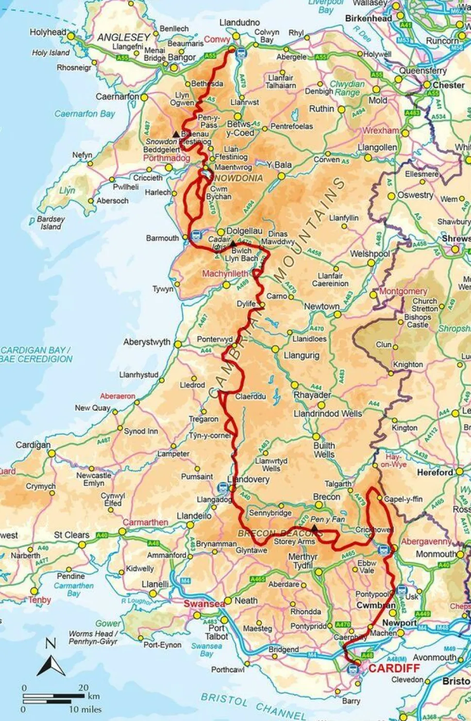 Cicerone Wandelgids The Cambrian Way