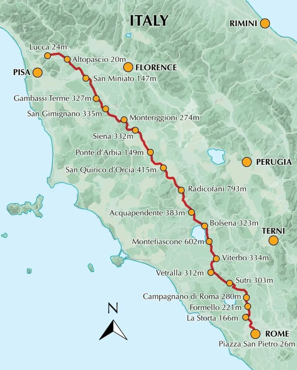 Cicerone Wandelgids Via Francigena Part 3