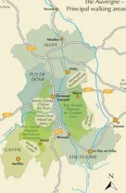 Cicerone Wandelgids Walking in the Auvergne