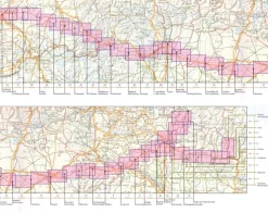 CNIG maps Spain Wandelkaart 1a-4a Camino Santiago