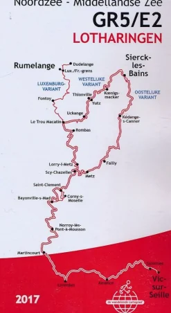 De Wandelende Cartograaf Wandelgids 5 GR5/E2 Lotharingen