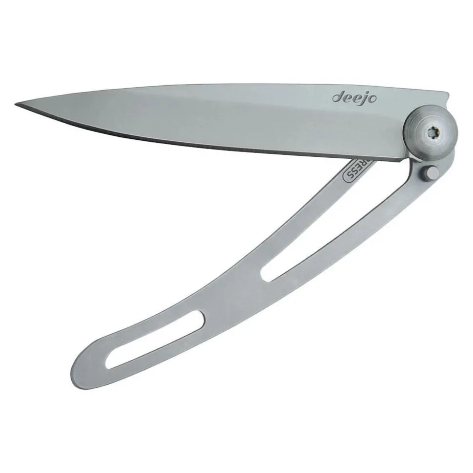 Deejo Serrated 37g titanium