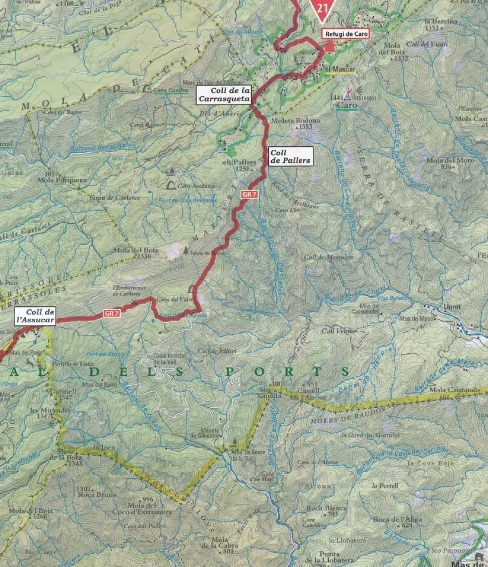 Editorial Alpina Wandelgids GR 7 Catalunya - Del nord al sud