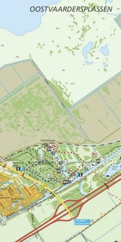 Falk Wandelfietskaart 36 Oostvaardersplassen