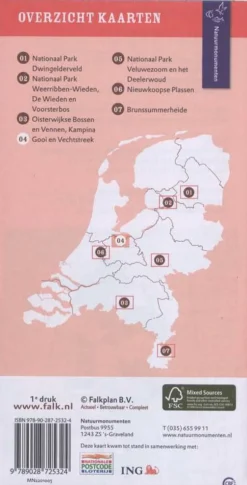 Falk Wandelkaart 04 Gooi en Vechtstreek