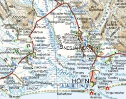 Ferdakort maps ijsland Wegenkaart 4 IJsland Zuidoost