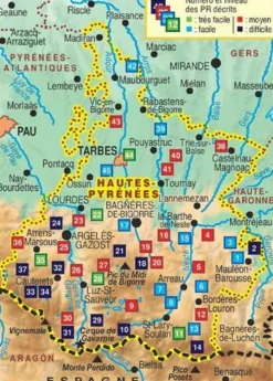 FF Randonnee Wandelgids D065 Hautes-Pyrenees a pied