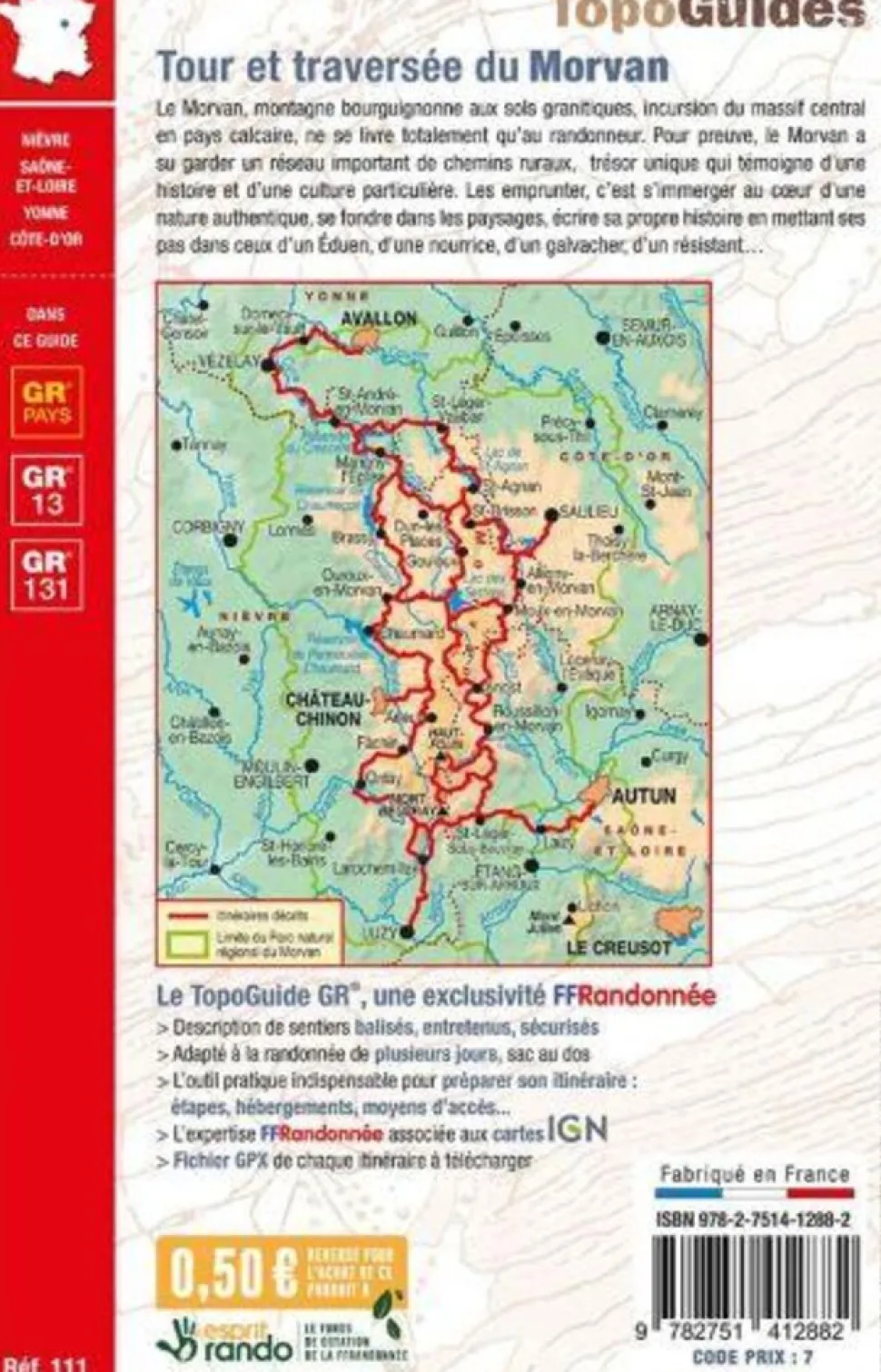 FF randonneee Morvan - Traversee de Morvan GR13/GR131