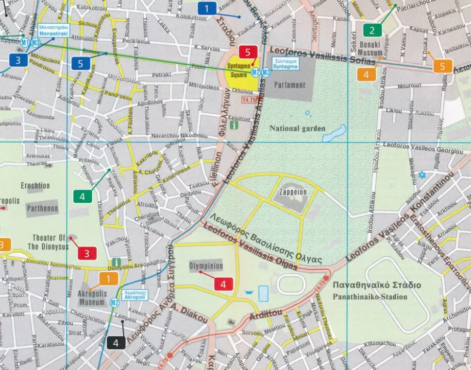 Freytag & Berndt Stadsplattegrond Athene City Pocket 1:10.000