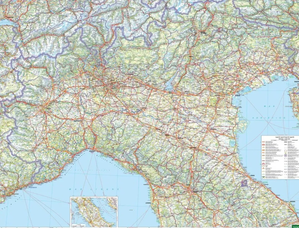 Freytag & Berndt Wegenkaart Italië Noord